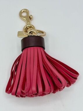 COACH Pink Tassel Charm